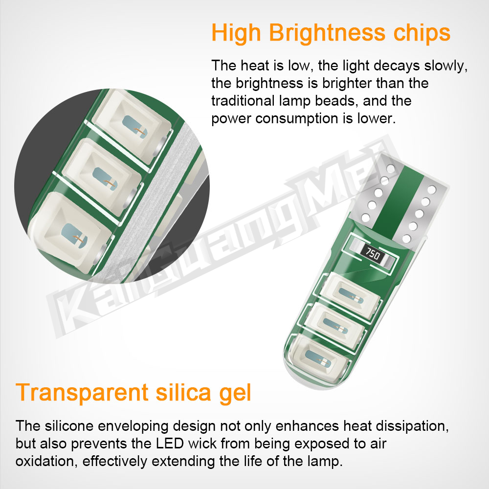 2/10 個 T10 W5W LED ライト Canbus  - Sos Light Strobe のレビューと価格