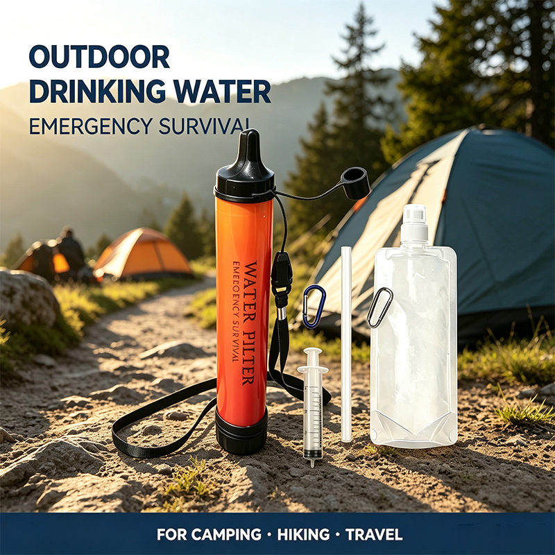 アウトドア用ミニ浄水ストロー キャンプ用ポータブル浄水器 ハ - Water Purification Straw のレビューと価格