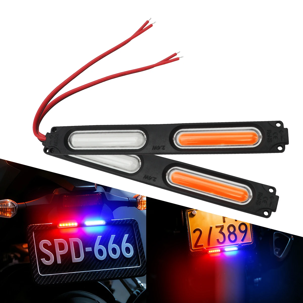 赤青点滅デュアルライト LED モジュールオフロード車用オー - Sos Light Strobe のレビューと価格